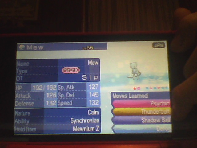 proof of my shiny mew