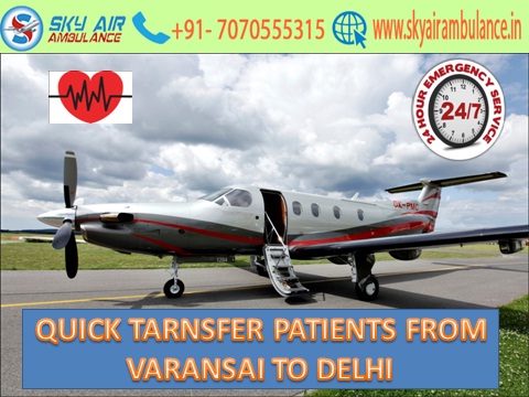 Use low-cost Sky Air Ambulance from Varanasi to Delhi in medical emergency