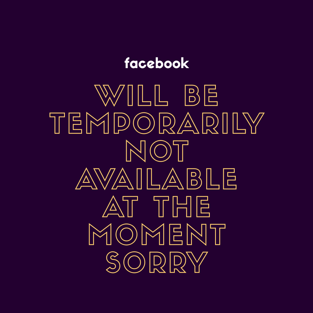 Fb not yet available at the moment