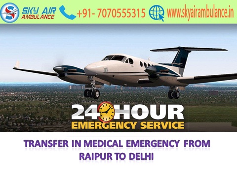 Hire Best and Safe Sky Air Ambulance from Mumbai to Delhi