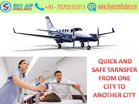 Sky Air Ambulance from Varanasi to Delhi is easily obtainable