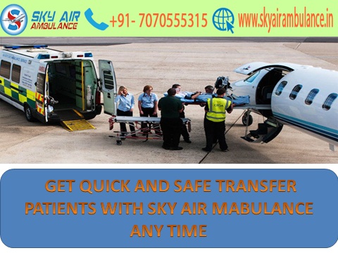 Sky Air Ambulance from Dibrugarh to Delhi at minimal cost