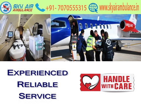 Sky Air Ambulance from Allahabad to Delhi with charter plane