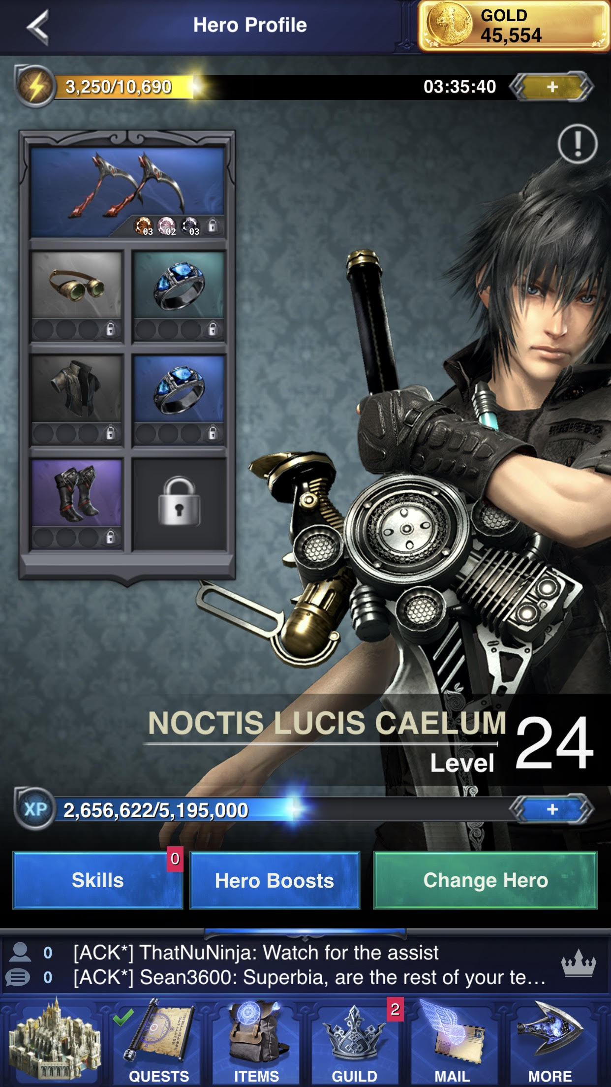 Noctis Stats