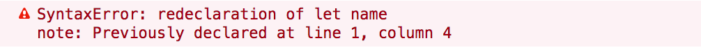 Syntax Error