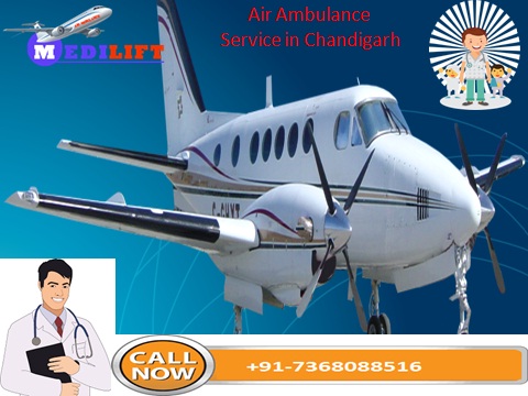 Air Ambulance service in Chandigarh with ICU facility