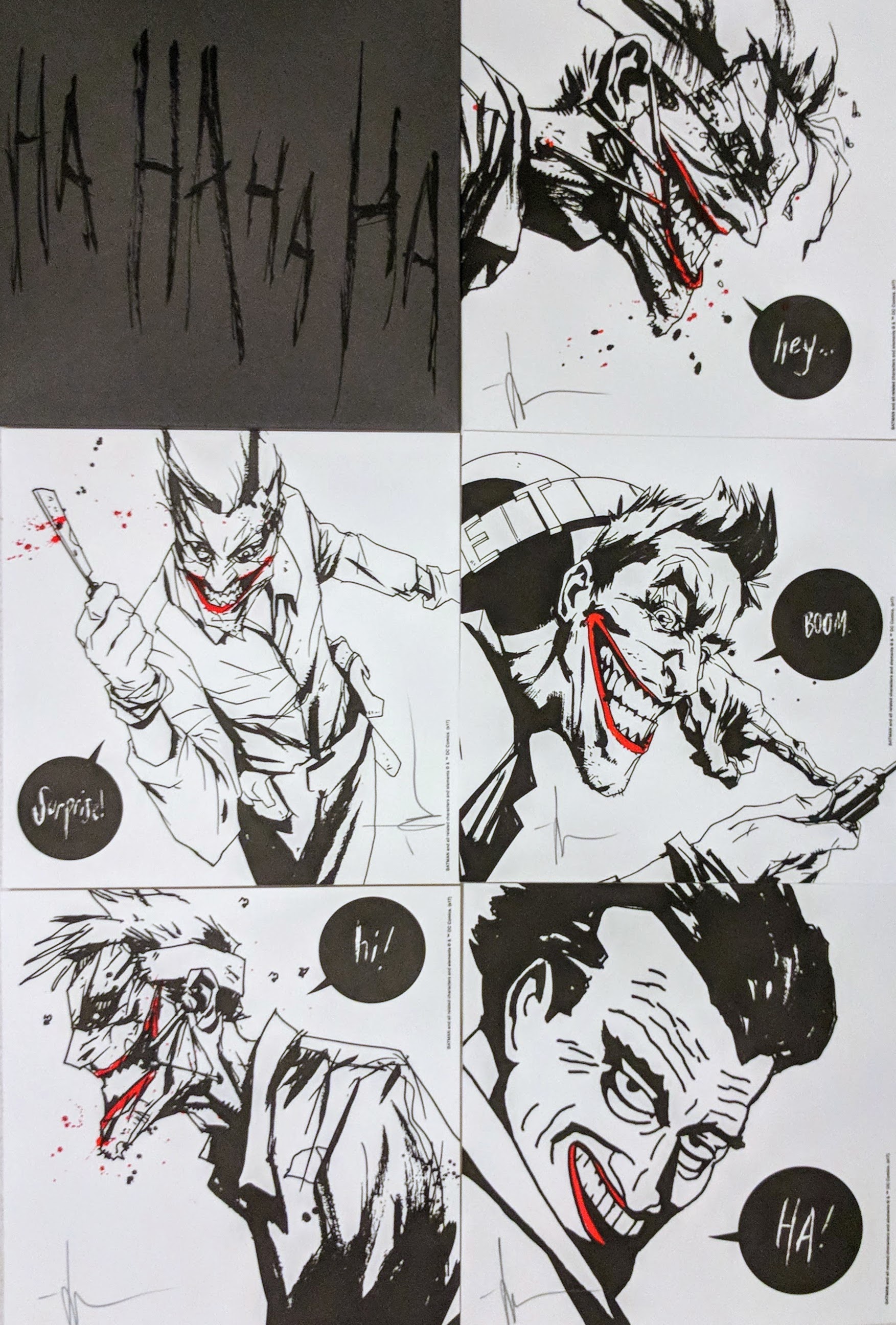 Jock Joker Letterpress Hand Embellished