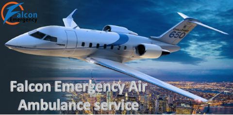 Private Charter Air Ambulance Service in Jammu at Cheap Cost by Falcon Emergency