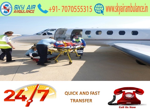 Get Reliable Sky Air Ambulance services from Bhubaneswar to Delhi