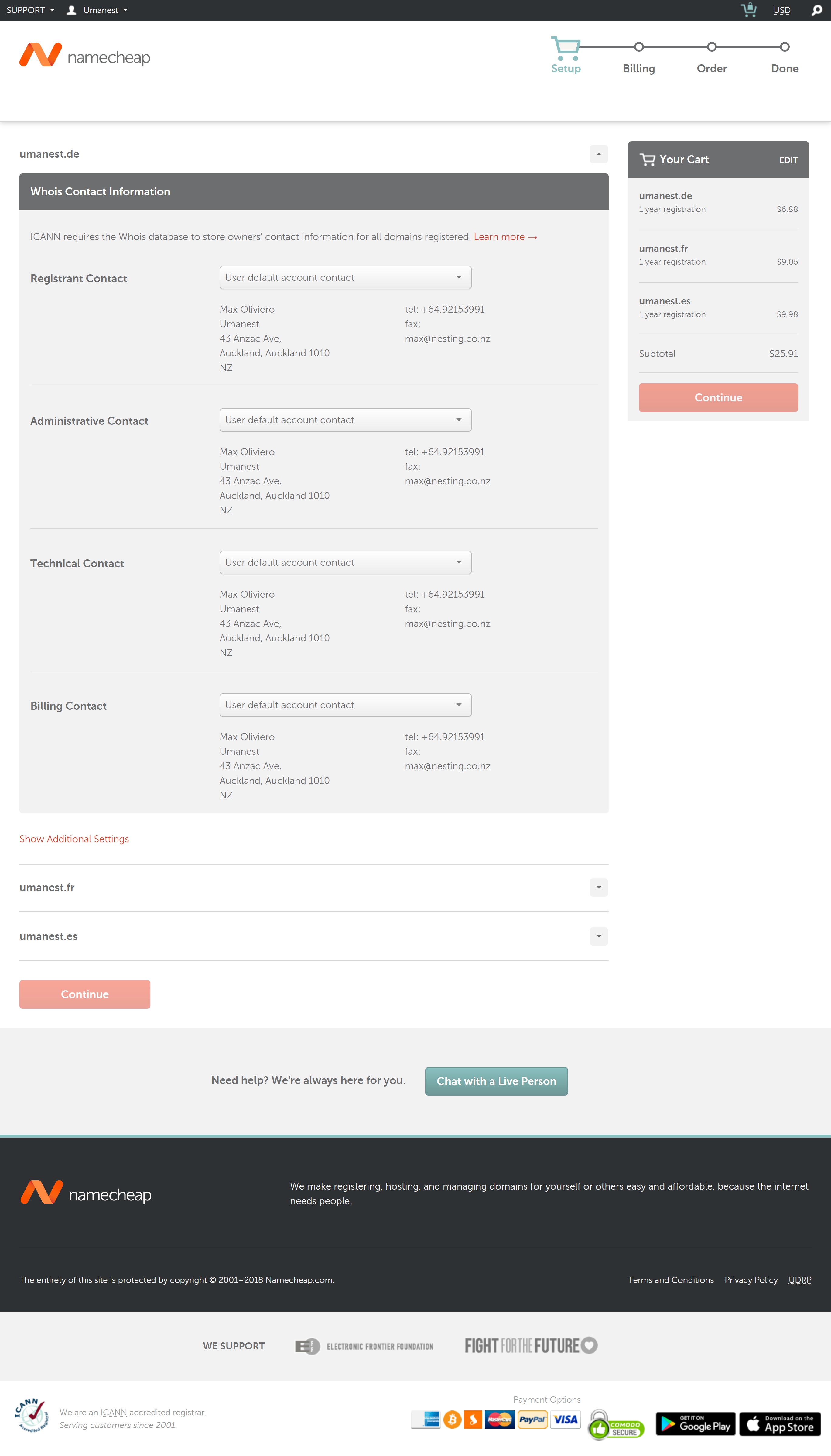 Screenshot .de