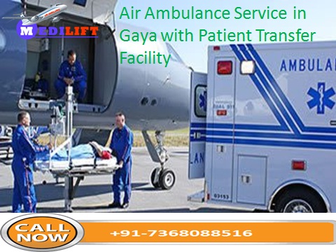 Air Ambulance service in Gaya with Best Patient Transfer
