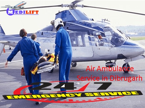 Air Ambulance service in Dibrugarh with Doctor Facility