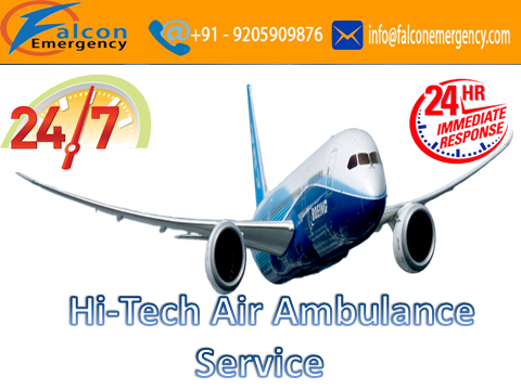 Falcon Emergency Air Ambulance Service in Kozhikode with ICU facilities
