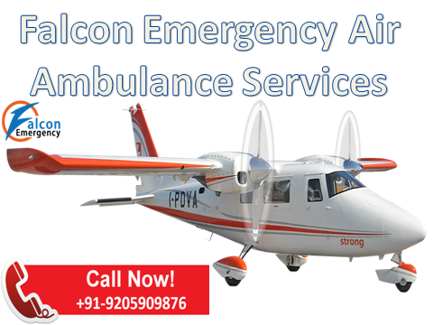 Falcon Emergency Air Ambulance Service in Lucknow with Medical Facilities