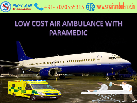 Sky Air Ambulance services from Bangalore  to Delhi with our charter plane