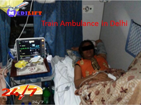 Best and Advance Train Ambulance in Delhi at affordable