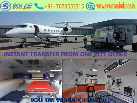 Sky Air Ambulance services from Bhubaneswar to Delhi is Economical