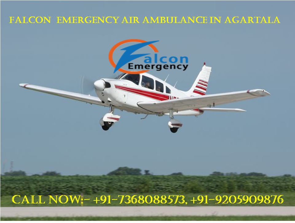 Get an Emergency Air Ambulance services in Agartala at Low-cost by Falcon Emergency
