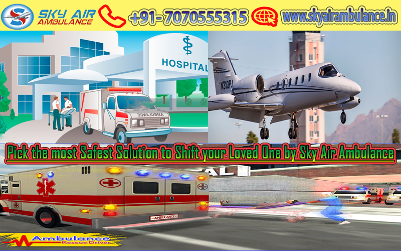 Economical Fare Sky Air Ambulance Services in Mumbai Delhi Call Now