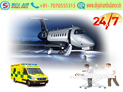 Get Reliable Sky Air Ambulance services from Bangalore to Delhi