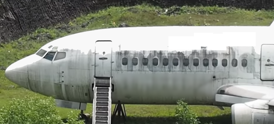 Mandala abandoned 737