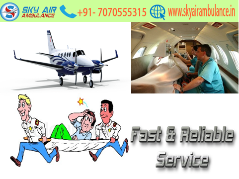 Sky Air Ambulance from Bangalore to Delhi with Doctors