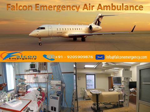 Get Private Charter Air Ambulance Service in Patna by Falcon Emergency