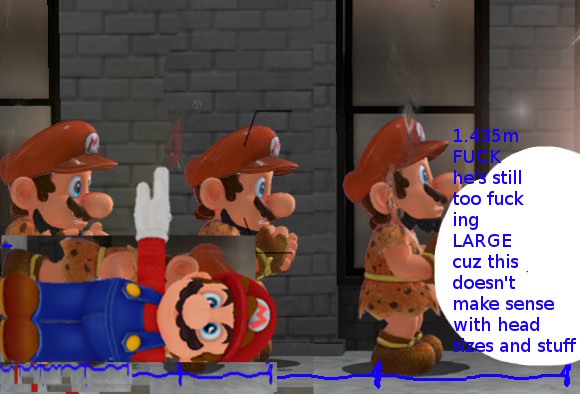 Mario's Retardedly big Nintendo height