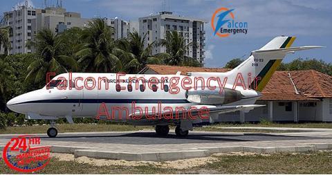 Get World class Air Ambulance Service in Raipur by Falcon Emergency