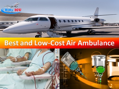 Hifly ICU Air Ambulance Services from Delhi with ICU setup and Medical Team
