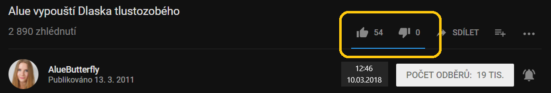 Alue vypouští dlaska
