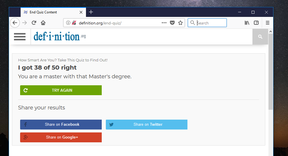 how smart quiz