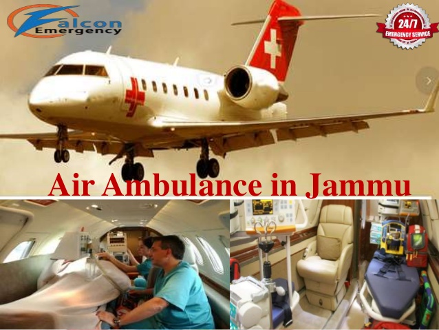 ICU Emergency Air Ambulance Services from Jammu by Falcon Air Ambulance