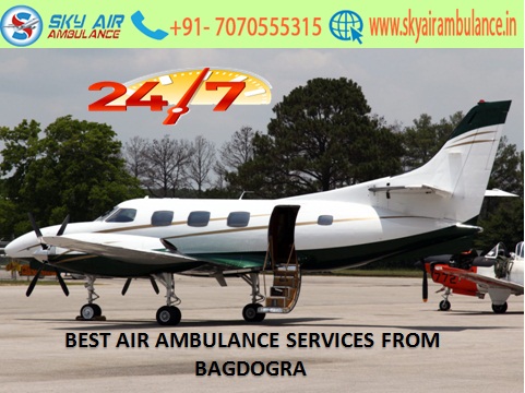 Get an Economical Fare Sky Air Ambulance Service in Bagdogra