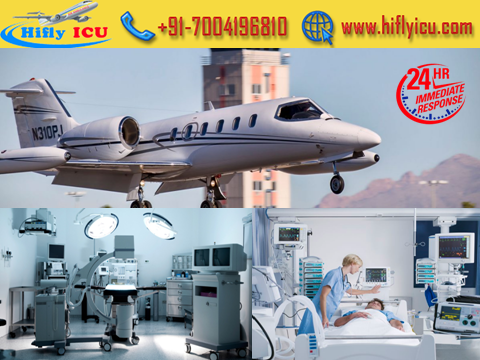 Hifly ICU Air Ambulance Service from Delhi Available at Economical Fare