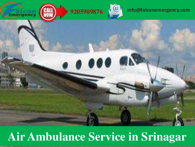 Hire Air Ambulance Services in Srinagar at Economical Fare by Falcon Emergency