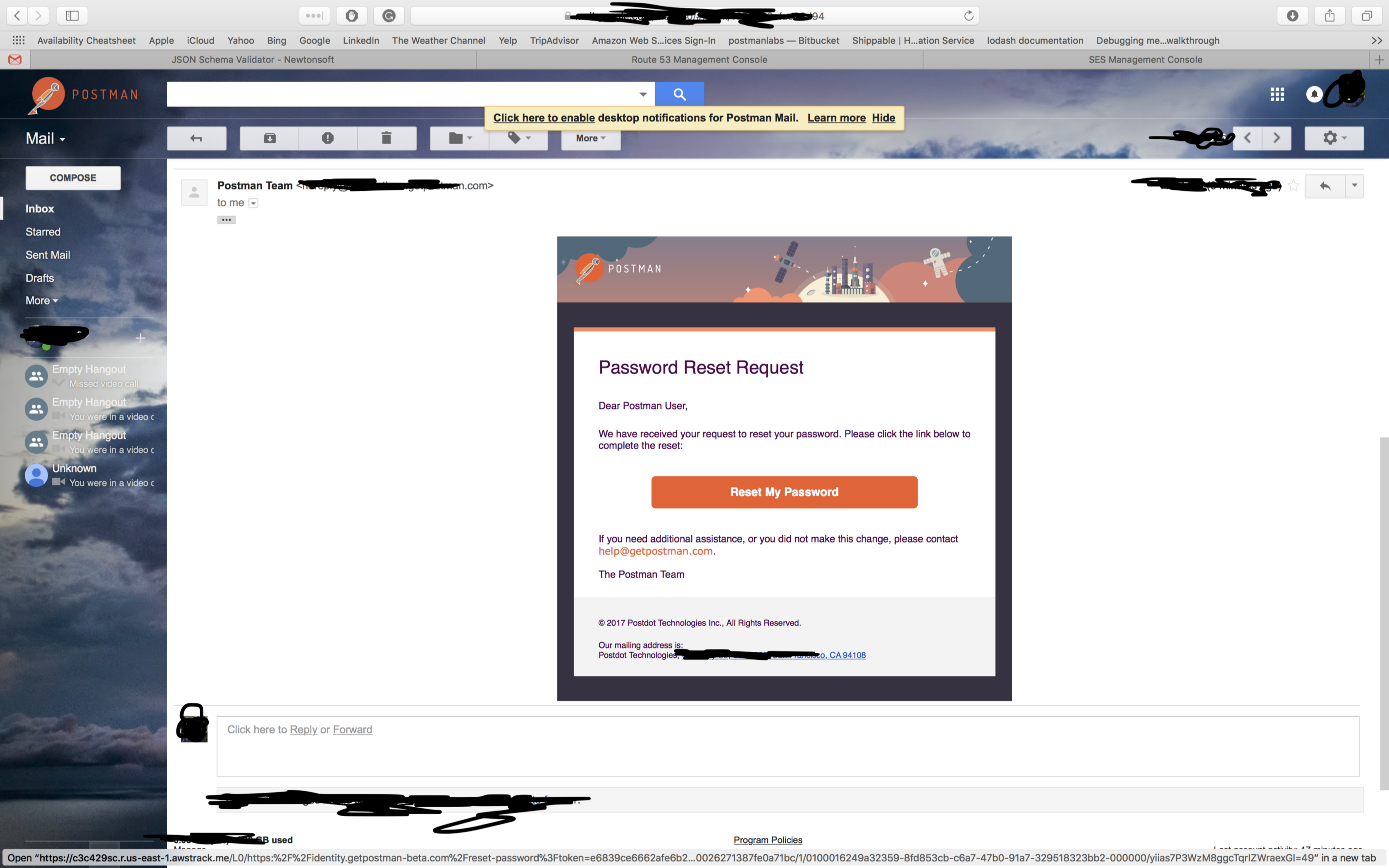 Email with links