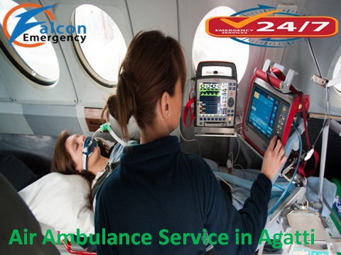 Charter Falcon Emergency Air Ambulance Service in Agatti