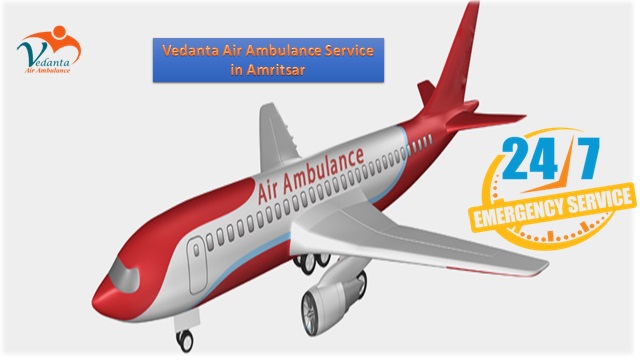 Vedanta Air Ambulance from Amritsar to Delhi with ICU setup