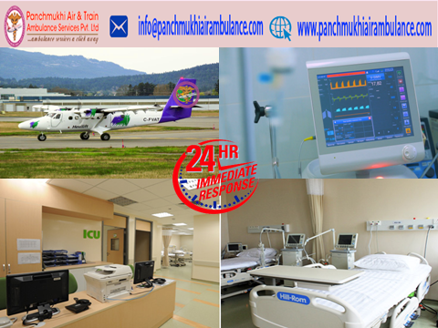 Medical Emergency Charter Air Ambulance Service in Varanasi by Panchmukhi