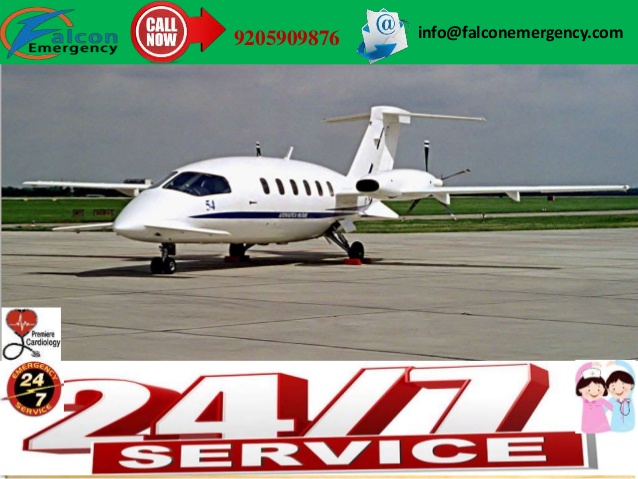 ICU Patient Transfer by Falcon Air Ambulance Service in Jamshedpur