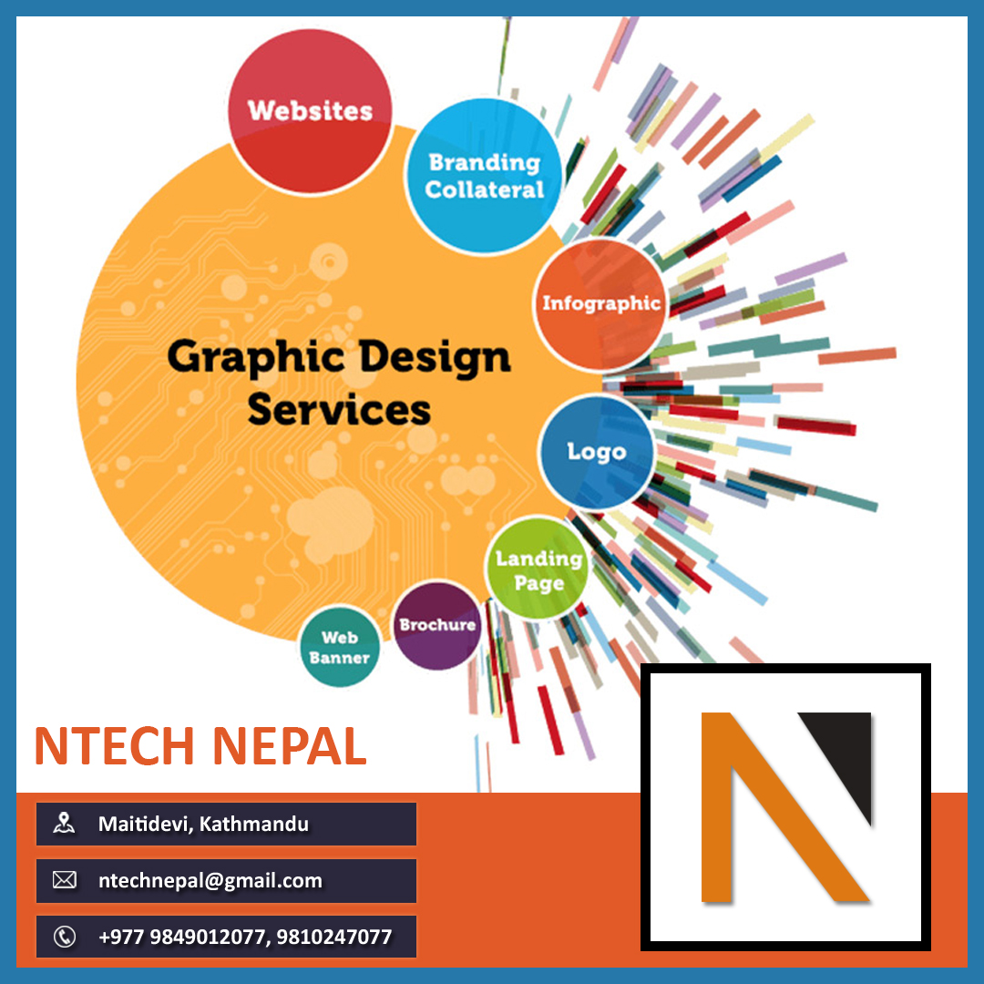 Ntech Nepal is a top provider of professional Website Development, Graphic Designing, Mobile Apps Development, Video Editing, Digital Marketing, Website Hosting, Domain Registration, Website Re-Design and Many More.