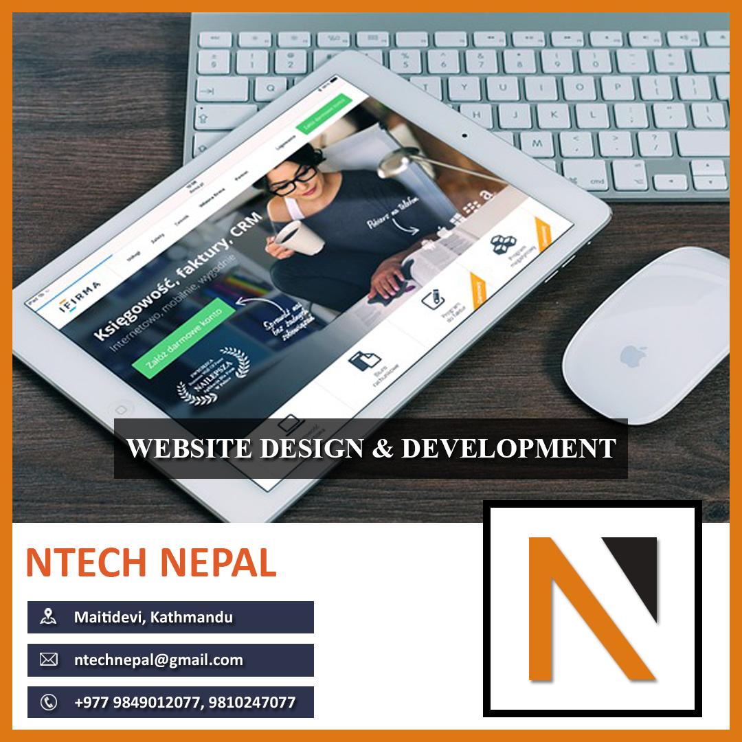 Ntech Nepal is a top provider of professional Website Development, Graphic Designing, Mobile Apps Development, Video Editing, Digital Marketing, Website Hosting, Domain Registration, Website Re-Design and Many More.