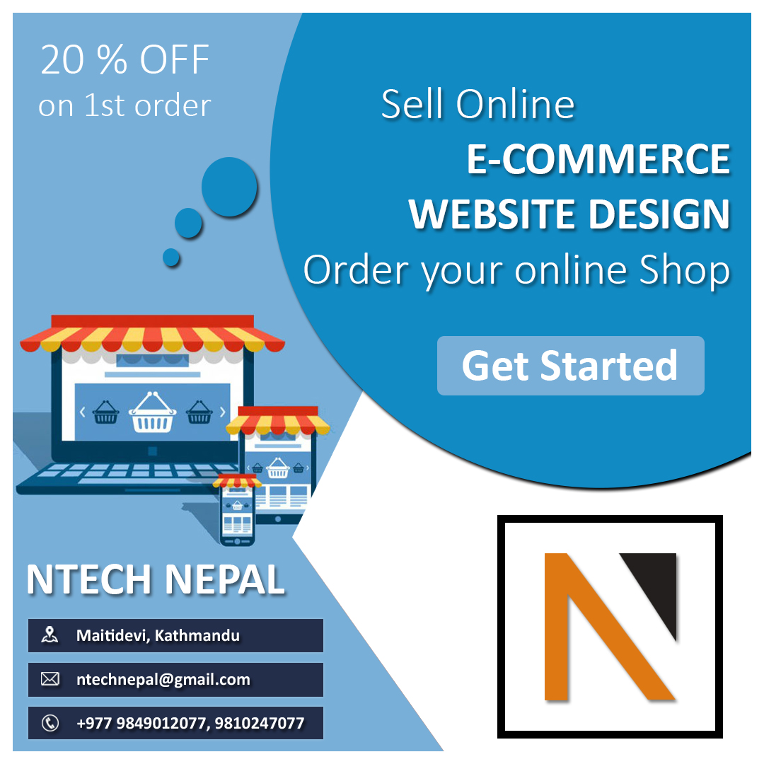 Ntech Nepal is a top provider of professional Website Development, Graphic Designing, Mobile Apps Development, Video Editing, Digital Marketing, Website Hosting, Domain Registration, Website Re-Design and Many More.