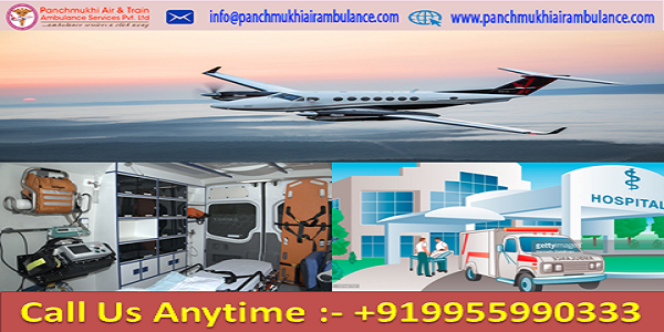 24 Hour Emergency Air Ambulance Service in Rajkot with ICU Setup