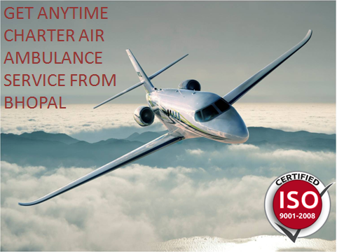 Get Best Medical Support Air Ambulance Service in Bhopal at Low Fare