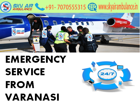 Get Low-Cost Air Ambulance Service in Varanasi with Medical Team