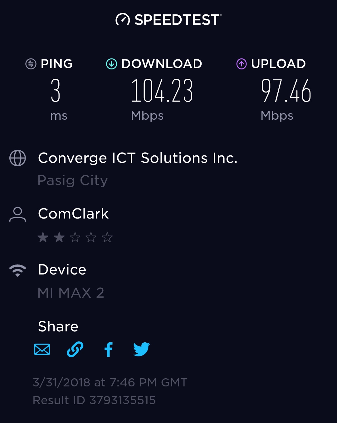 Converge 100mbps
