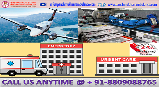 Panchmukhi Air Ambulance Service in Thiruvanthapuran with Doctors