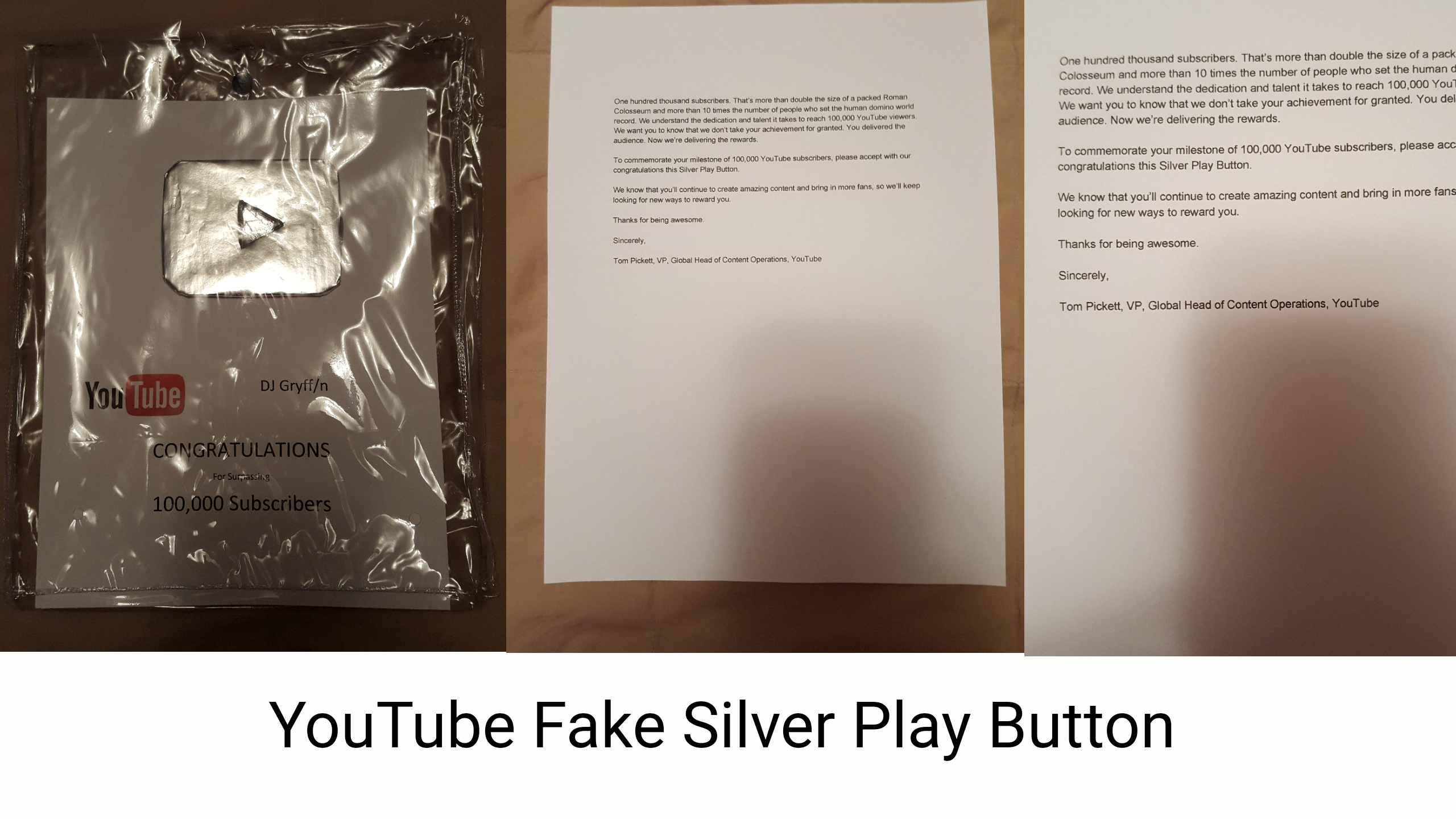 Silver Play Button